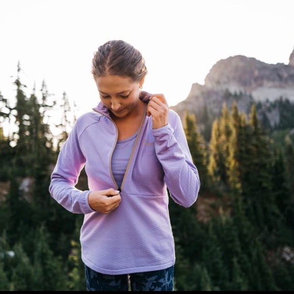 Marmot Leconte Fleece Half Zip Pullover in Purple, Size Large - Picture 6 of 15